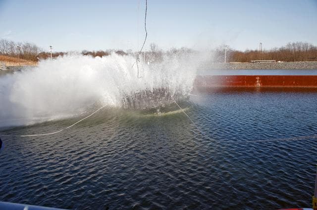 NASA image: Crew Module Water Landing Model Assessment 