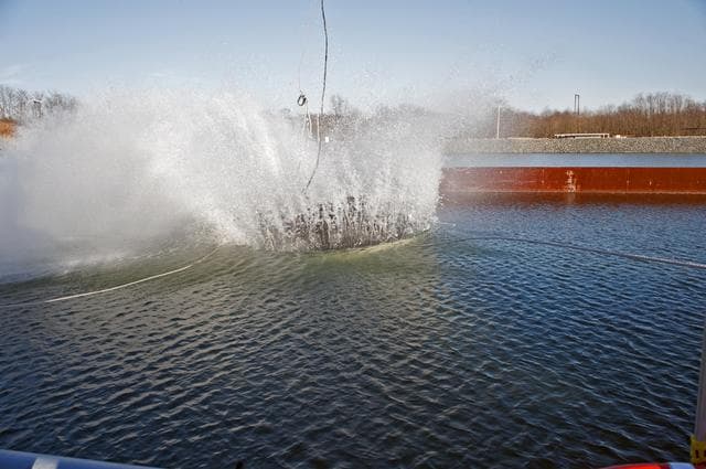 NASA image: Crew Module Water Landing Model Assessment 