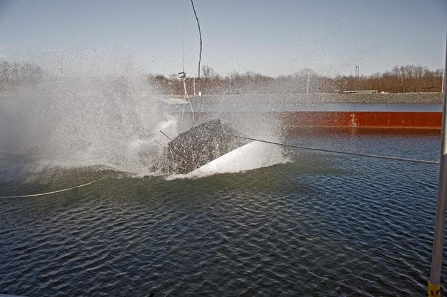 NASA image: Crew Module Water Landing Model Assessment 