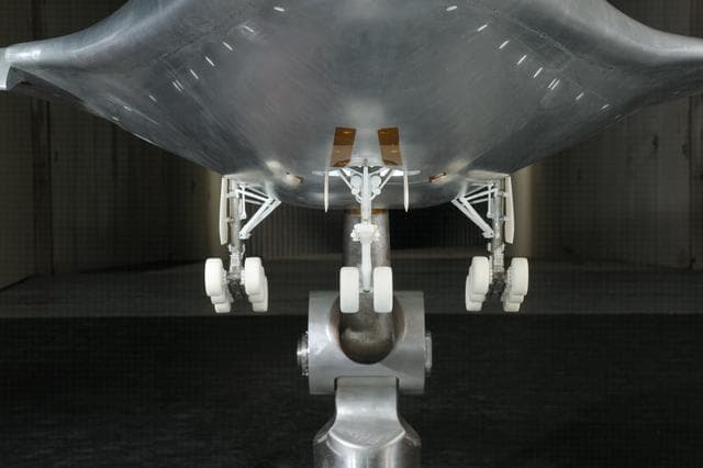 NASA image: (HWB) Hybrid Wing Body Aerodynamic Test in 14x22