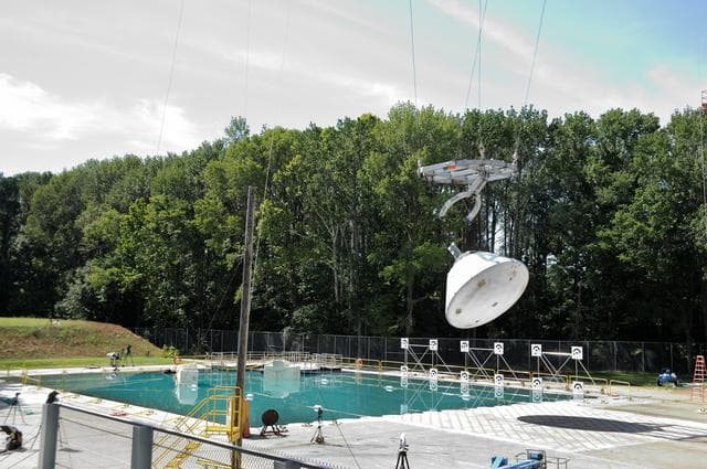 NASA image: Orion Project SPLASH BTA Water Impact POT #3