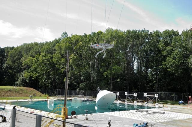 NASA image: Orion Project SPLASH BTA Water Impact POT #3