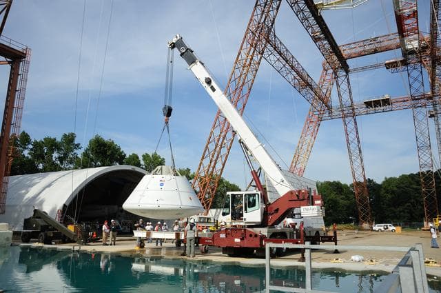 NASA image: Orion Project SPLASH BTA Water Impact POT #3