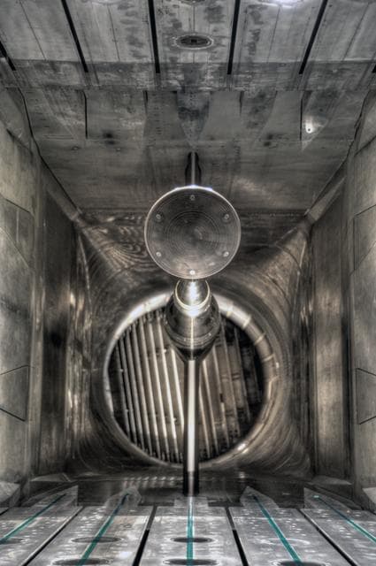 NASA image: MPCV Orion 7% Crew Module in (NTF) National Transonic Facility 