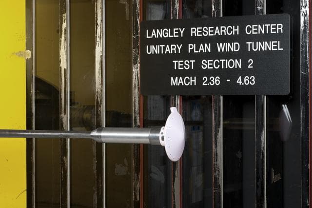 NASA image: Test 1875 in Unitary Plan Wind Tunnel (UPWT) HIADS TTPM
