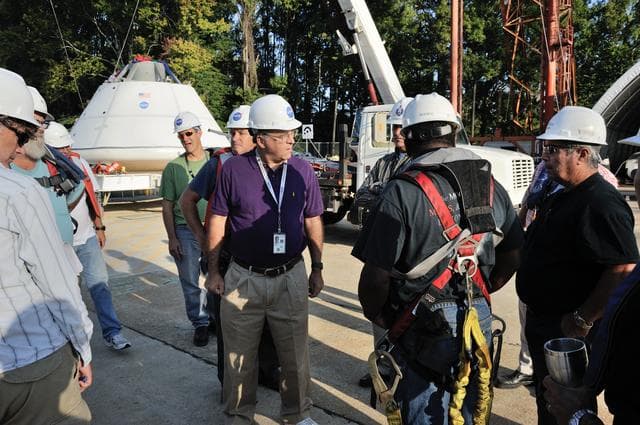 NASA image: Orion SPLASH BTA Phase 2 Vertical Tests 9: at NASA Langley Resea