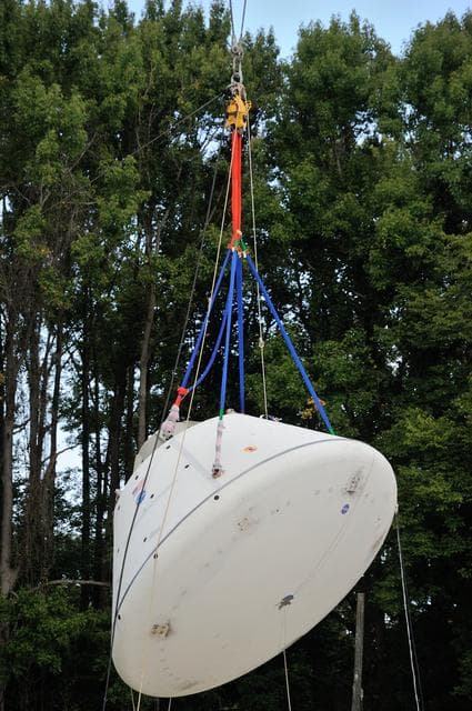 NASA image: Orion SPLASH BTA Phase 2 Vertical Tests 9: at NASA Langley Resea
