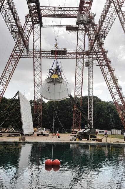NASA image: Orion SPLASH BTA Phase 2 Vertical Tests 9: at NASA Langley Resea