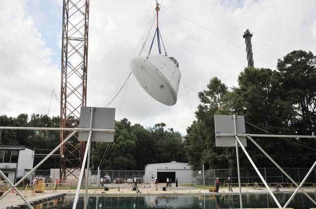 NASA image: Orion SPLASH BTA Phase 2 Vertical Tests 9: at NASA Langley Resea