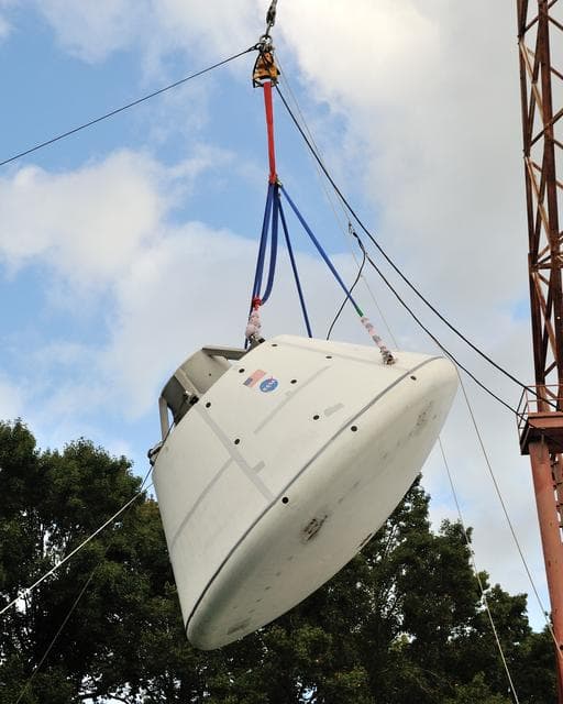 NASA image: Orion SPLASH BTA Phase 2 Vertical Tests 9: at NASA Langley Resea