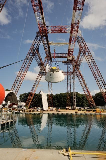 NASA image: Orion SPLASH BTA Phase 2 Vertical Tests 9: at NASA Langley Resea