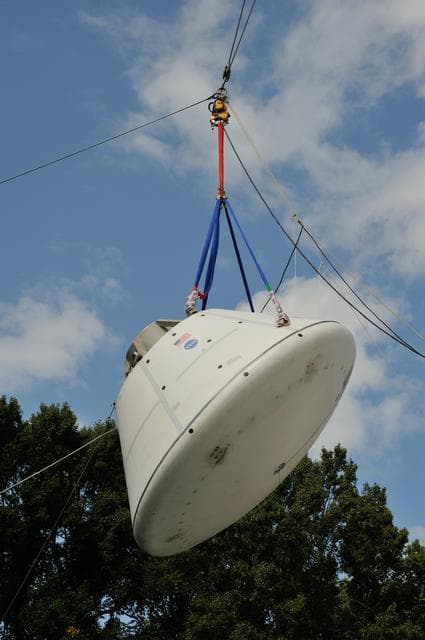 NASA image: Orion SPLASH BTA Phase 2 Vertical Tests 9: at NASA Langley Resea