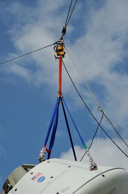 NASA image: Orion SPLASH BTA Phase 2 Vertical Tests 9: at NASA Langley Resea