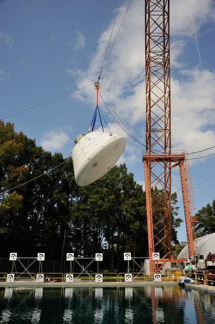 NASA image: Orion SPLASH BTA Phase 2 Vertical Tests 9: at NASA Langley Resea