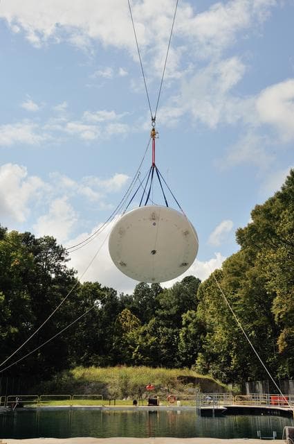 NASA image: Orion SPLASH BTA Phase 2 Vertical Tests 9: at NASA Langley Resea