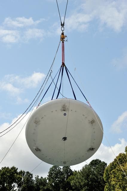 NASA image: Orion SPLASH BTA Phase 2 Vertical Tests 9: at NASA Langley Resea
