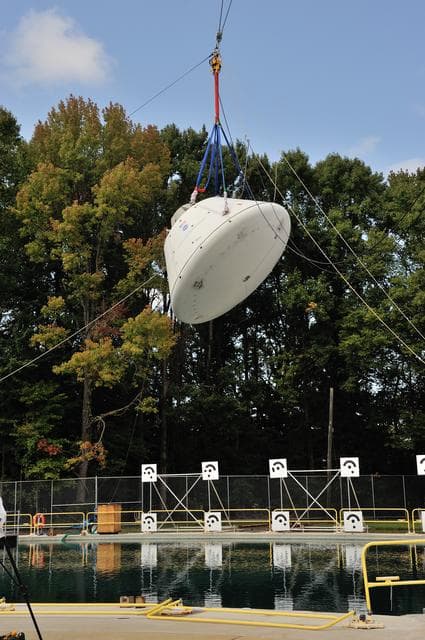 NASA image: Orion SPLASH BTA Phase 2 Vertical Tests 9: at NASA Langley Resea