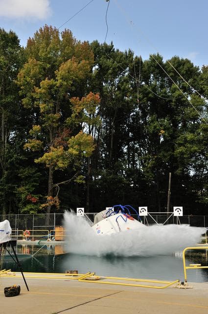 NASA image: Orion SPLASH BTA Phase 2 Vertical Tests 9: at NASA Langley Resea