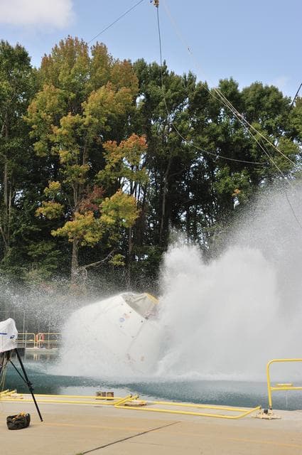 NASA image: Orion SPLASH BTA Phase 2 Vertical Tests 9: at NASA Langley Resea