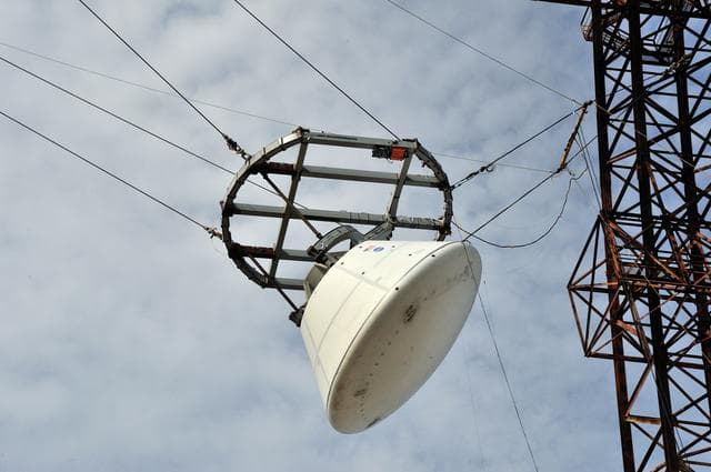 NASA image: Orion SPLASH P1 Test 7 Swing Test at NASA Langley Research Cente