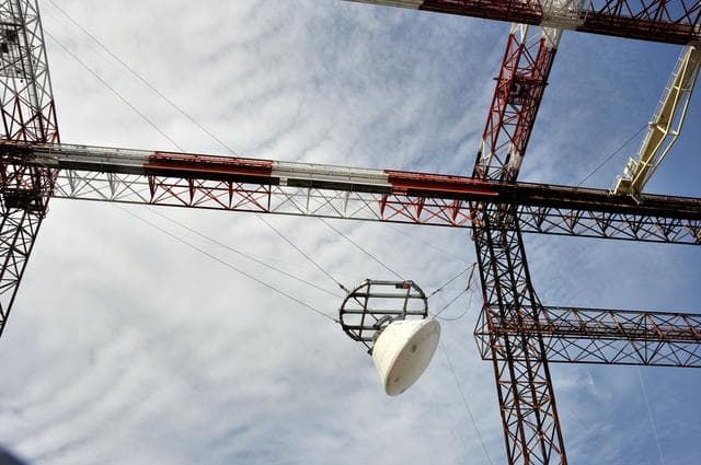 NASA image: Orion SPLASH P1 Test 7 Swing Test at NASA Langley Research Cente