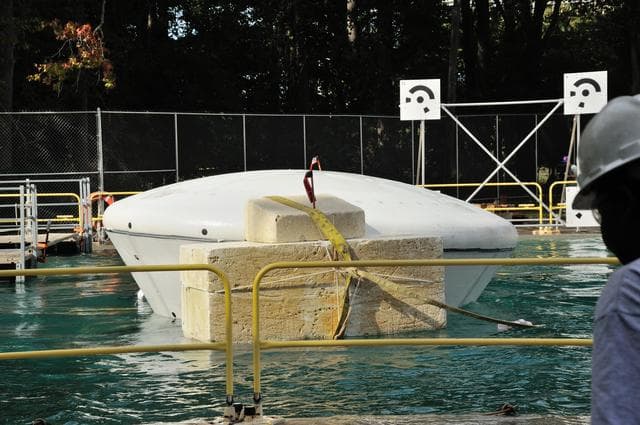 NASA image: Orion SPLASH P1 Test 7 Swing Test at NASA Langley Research Cente