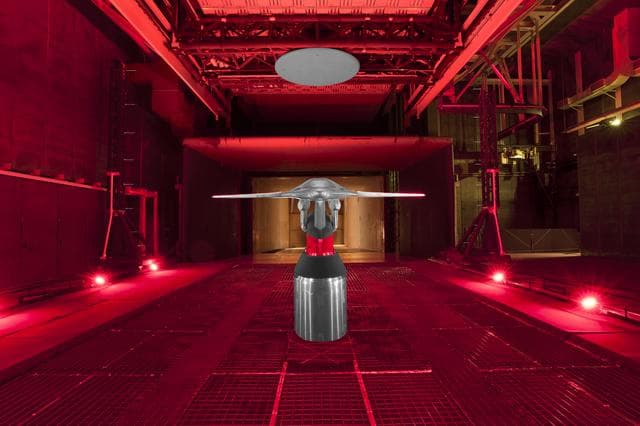 NASA image: Hybrid Wing Body Acoustic Test in 14x22 Tunnel 