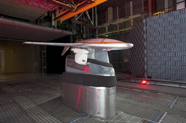 NASA image: Hybrid Wing Body Acoustic Test in 14x22 Tunnel 