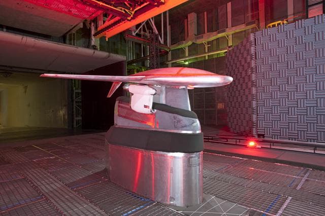 NASA image: Hybrid Wing Body Acoustic Test in 14x22 Tunnel 