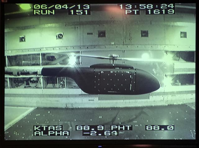 NASA image: Helicopter Active Flow Control Tests in the 14x22 Subsonic Wind 