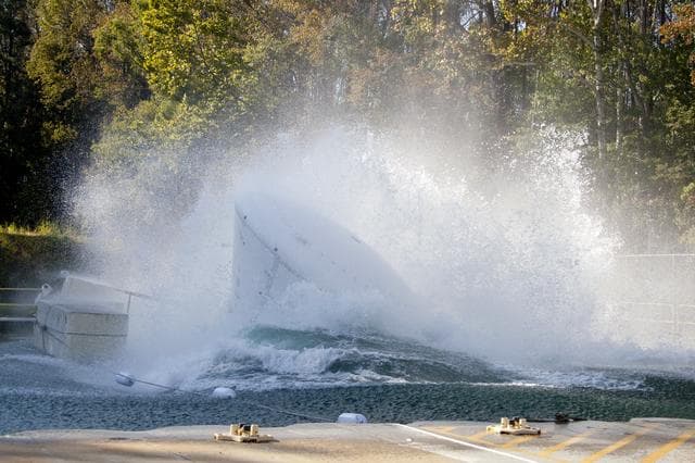 NASA image: Orion at Hydro Impact Basin Phase 1 