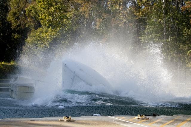NASA image: Orion at Hydro Impact Basin Phase 1 