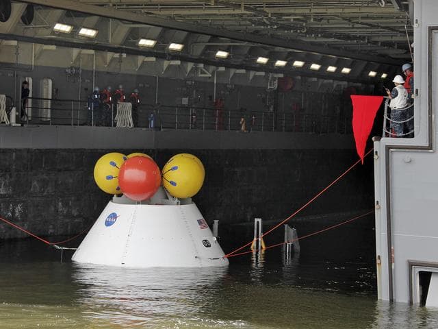 NASA image: NASA and the U.S. Navy conducted a stationary Recovery Test on t