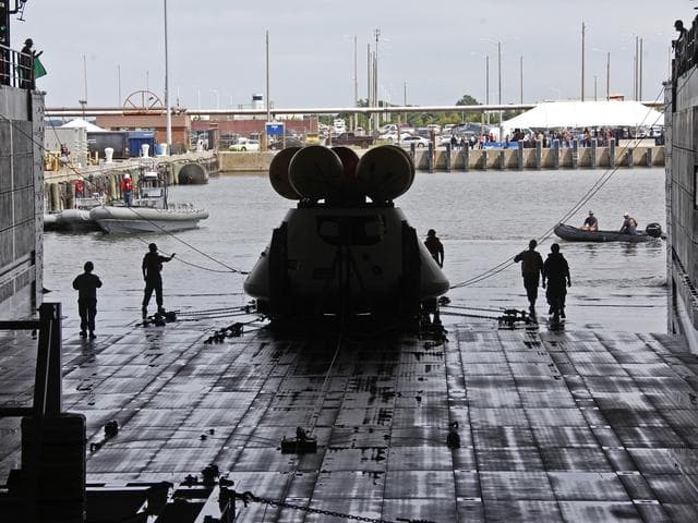 NASA image: NASA and the U.S. Navy conducted a stationary Recovery Test on t