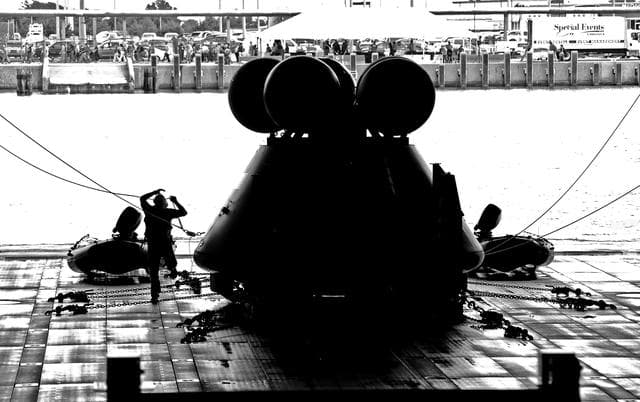 NASA image: NASA and the U.S. Navy conducted a stationary Recovery Test on t