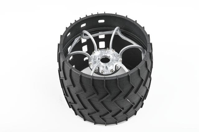 NASA image: Mars Curiosity Wheel Mock-up