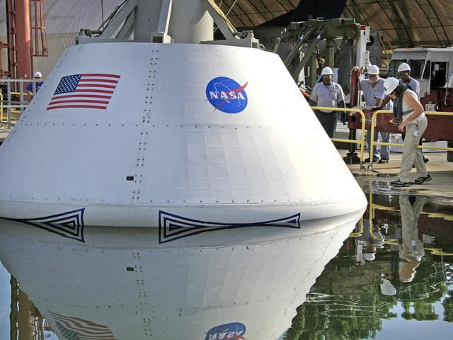 NASA image: The Orion Test Capsule at NASA's Langley Research Center's Hydro