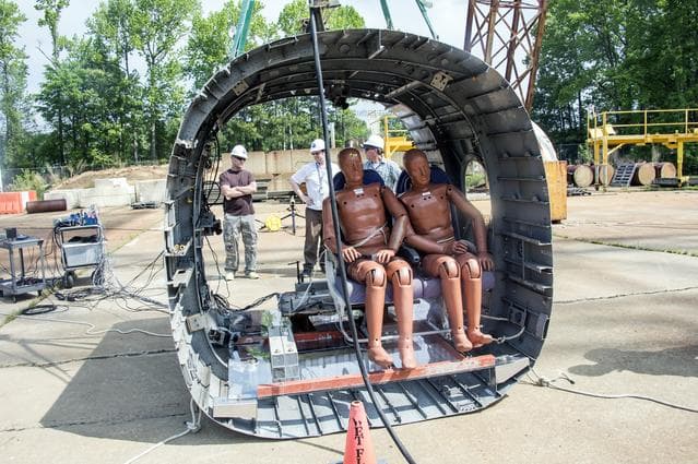 NASA image: TRACT 2 Frame Drop Test AT NASA Langley Research Center's Landin