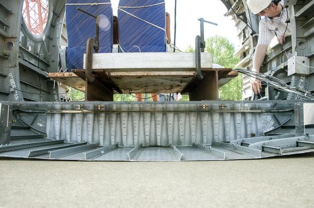 NASA image: TRACT 2 Frame Drop Test AT NASA Langley Research Center's Landin