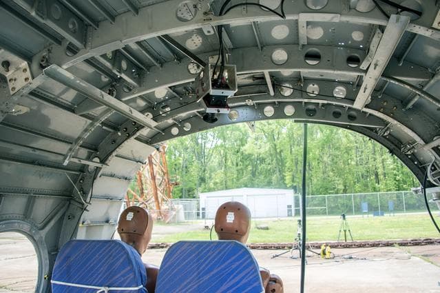 NASA image: TRACT 2 Frame Drop Test AT NASA Langley Research Center's Landin