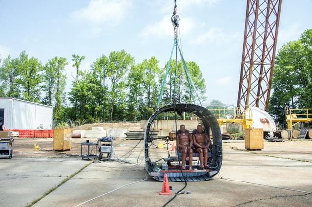NASA image: TRACT 2 Frame Drop Test AT NASA Langley Research Center's Landin