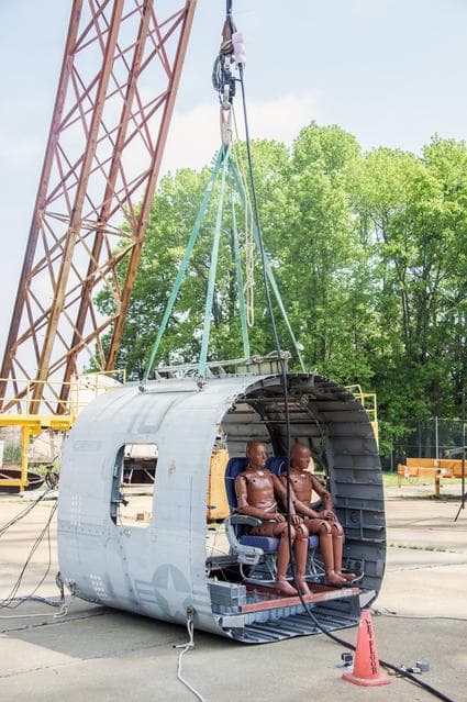 NASA image: TRACT 2 Frame Drop Test AT NASA Langley Research Center's Landin