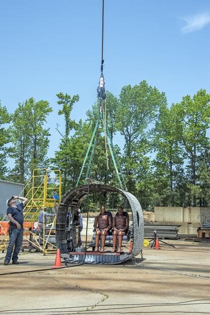 NASA image: TRACT 2 Frame Drop Test AT NASA Langley Research Center's Landin