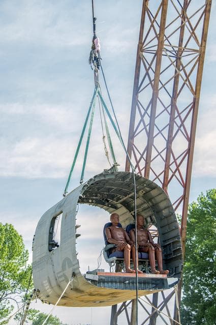 NASA image: TRACT 2 Frame Drop Test AT NASA Langley Research Center's Landin
