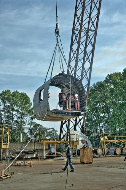 NASA image: TRACT 2 Frame Drop Test AT NASA Langley Research Center's Landin