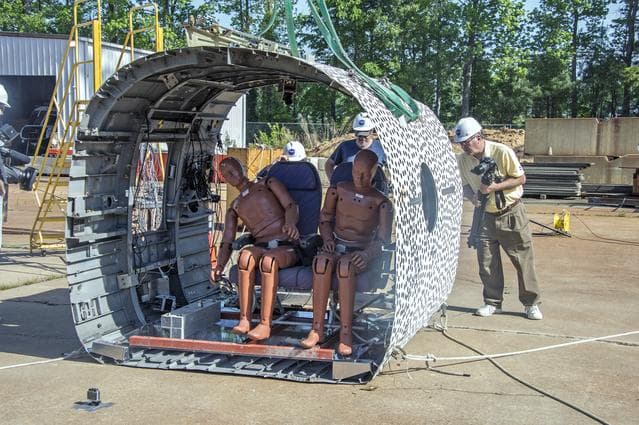 NASA image: TRACT 2 Frame Drop Test AT NASA Langley Research Center's Landin