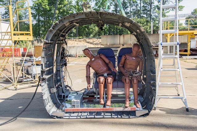 NASA image: TRACT 2 Frame Drop Test AT NASA Langley Research Center's Landin