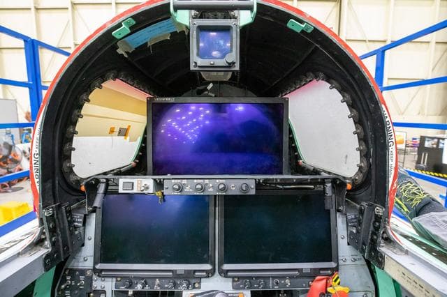 NASA image: Nose Installed and Cockpit Instrumentation