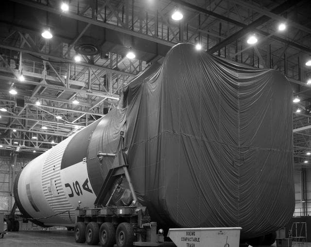 Apollo 11 Saturn V S-1C stage at Michoud Assembly Facility - 196
