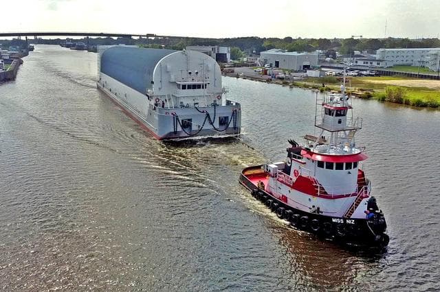 NASA image: NASA's Pegasus Barge in South Louisiana